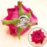 Bridal Headdress Hair Clip Flannel Rose Big Flower Hair Accessories Hair Clip Fabric Bridal Hair Accessories Hair Clip daiiibabyyy