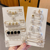 Brooch Set Big Beads Fashion Clothing Brooches for Women Pearl Lapel Pin Sweater Dress Brooch Pins Badge Buckle Diy Accessories daiiibabyyy