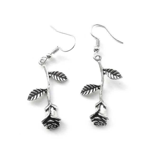 25 Style Earrings for Women Girls Drop Dangle Snake Rose Blade Gun Teens Charm Gift Accessories Party Jewelry Simple daiiibabyyy