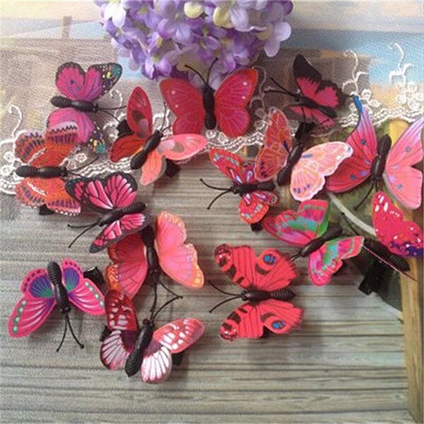 Butterfly Patterned  Hair Clips Bridal Hair Accessories Wedding Photography Costume Accessories  Tiara  Jewelry Jewelry Wedding daiiibabyyy