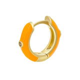 ZHUKOU 2020 NEW 1piece Round Enamel hoop earring CZ crystal fashion women earrings smaller/bigger earring hoops Jewelry VE270 daiiibabyyy