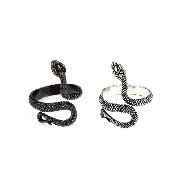 3pc 4pc 5pc Vintage Gothic Snake Rings Men Bull Head Skull Feather Dragon Cross Animal Men Ring Punk Jewelry Evil Eye Ball Ring daiiibabyyy