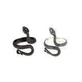 3pc 4pc 5pc Vintage Gothic Snake Rings Men Bull Head Skull Feather Dragon Cross Animal Men Ring Punk Jewelry Evil Eye Ball Ring daiiibabyyy