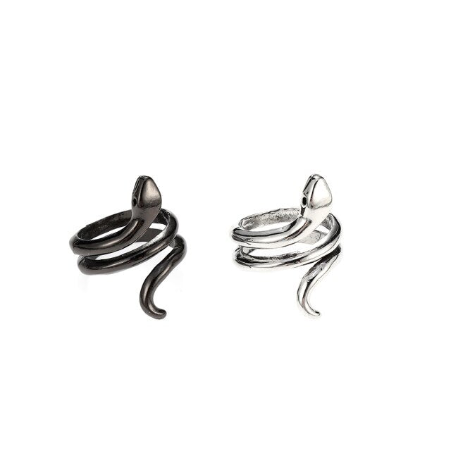 3pc 4pc 5pc Vintage Gothic Snake Rings Men Bull Head Skull Feather Dragon Cross Animal Men Ring Punk Jewelry Evil Eye Ball Ring daiiibabyyy