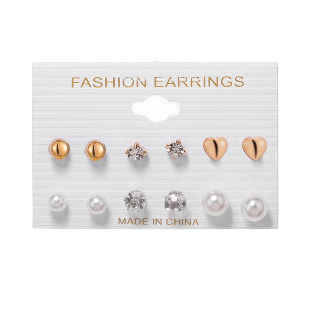 6Pairs Punk Hoop Earrings Set Big Circle Earrings Jewelry for Women Girls Steampunk Ear Clip Punk Style Earring Ear Ring daiiibabyyy