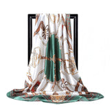 90x90cm luxury brand silk square scarf for women hair tie band bandana pashmina female foulard muslim hijab stores 2021 NEW daiiibabyyy