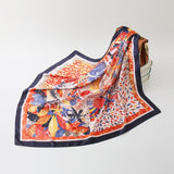 90x90cm luxury brand silk square scarf for women hair tie band bandana pashmina female foulard muslim hijab stores 2021 NEW daiiibabyyy