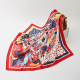 90x90cm luxury brand silk square scarf for women hair tie band bandana pashmina female foulard muslim hijab stores 2021 NEW daiiibabyyy