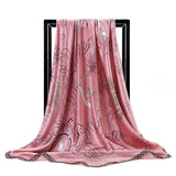 90x90cm luxury brand silk square scarf for women hair tie band bandana pashmina female foulard muslim hijab stores 2021 NEW daiiibabyyy