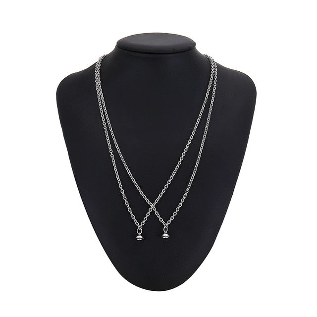 2pcs/Set Couple Pendant Magneticf Necklace Infinite Love Coupling Magnetic Clasp Chain Necklaces for Women Men Fashion Jewelry daiiibabyyy