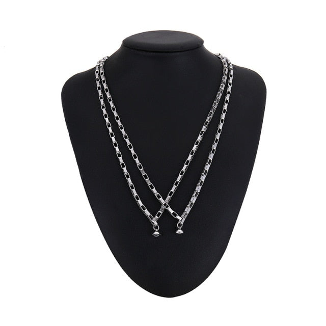 2pcs/Set Couple Pendant Magneticf Necklace Infinite Love Coupling Magnetic Clasp Chain Necklaces for Women Men Fashion Jewelry daiiibabyyy
