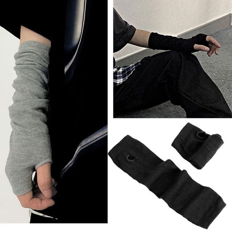 Anime Glove Cosplay Darkly Ninja Mitten Oversleeve Man Women Fashion Sun Block Keep Warm Cuff daiiibabyyy
