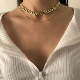 Boho Multilayer Stainless Steel Snake Chain Portrait Engraved Coin Butterfly Pendant Thick Clavicle Necklaces Set Girl Jewelry daiiibabyyy