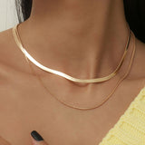 Boho Multilayer Stainless Steel Snake Chain Portrait Engraved Coin Butterfly Pendant Thick Clavicle Necklaces Set Girl Jewelry daiiibabyyy