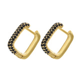 ZHUKOU NEW Hoop earrings gold/silver color small hoop earrings crystal women rainbow earrings Fashion jewelry wholesale VE144 daiiibabyyy