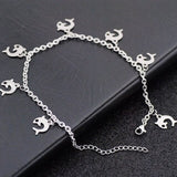 Allergy Free Stainless Steel Ankle Bracelet for Women Pentacle Love Heart Charm Bracelet on Leg Girls Foot Chains Anklet Jewelry daiiibabyyy