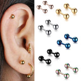 2pcs Tragus Helix Bar 4mm Ball Stainless Steel Barbell Daith Oreja Ring Stud Earing Cartilage Ear Piercing Body Jewelry daiiibabyyy