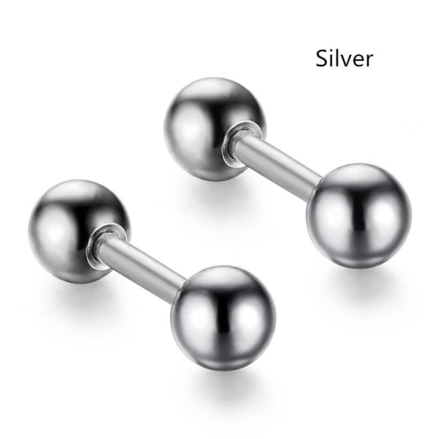 2pcs Tragus Helix Bar 4mm Ball Stainless Steel Barbell Daith Oreja Ring Stud Earing Cartilage Ear Piercing Body Jewelry daiiibabyyy
