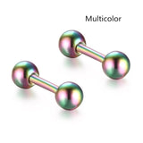 2pcs Tragus Helix Bar 4mm Ball Stainless Steel Barbell Daith Oreja Ring Stud Earing Cartilage Ear Piercing Body Jewelry daiiibabyyy