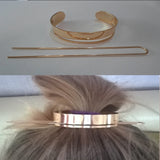 BOHO Hair Clip Geometric Feather Bun Cuff Leaf Star X Shape Hair Sticks Cute Cat Hairpin Headwear Hair Accessories Trendy Gift daiiibabyyy