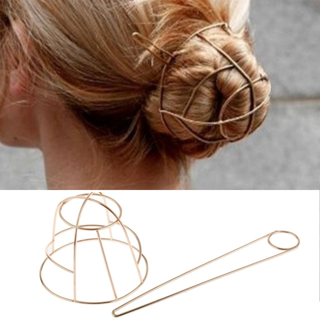 BOHO Hair Clip Geometric Feather Bun Cuff Leaf Star X Shape Hair Sticks Cute Cat Hairpin Headwear Hair Accessories Trendy Gift daiiibabyyy