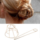 BOHO Hair Clip Geometric Feather Bun Cuff Leaf Star X Shape Hair Sticks Cute Cat Hairpin Headwear Hair Accessories Trendy Gift daiiibabyyy