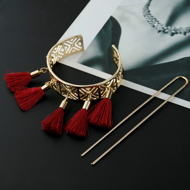 BOHO Hair Clip Geometric Feather Bun Cuff Leaf Star X Shape Hair Sticks Cute Cat Hairpin Headwear Hair Accessories Trendy Gift daiiibabyyy