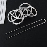 BOHO Hair Clip Geometric Feather Bun Cuff Leaf Star X Shape Hair Sticks Cute Cat Hairpin Headwear Hair Accessories Trendy Gift daiiibabyyy