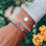 5pcs/lot Bohemian Mixed Golden Shell Starfish Bracelet Women Summer Beach Casual Jewelry Accessories Friendship Gift daiiibabyyy