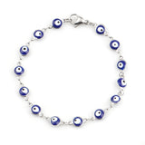 Beautiful 304 Stainless Steel Bracelets For Women Turkish eye Multicolor Evil Eye Bracelets Enamel Jewelry Gifts brace, 1 Piece daiiibabyyy