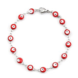 Beautiful 304 Stainless Steel Bracelets For Women Turkish eye Multicolor Evil Eye Bracelets Enamel Jewelry Gifts brace, 1 Piece daiiibabyyy