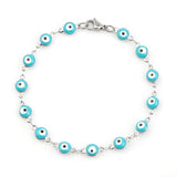 Beautiful 304 Stainless Steel Bracelets For Women Turkish eye Multicolor Evil Eye Bracelets Enamel Jewelry Gifts brace, 1 Piece daiiibabyyy