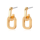Women's Earrings Gold Unusual hoop Earrings for women Korean Vintage Geometry Metal Earrings 2021 Trendy Fashion Female Jewelry