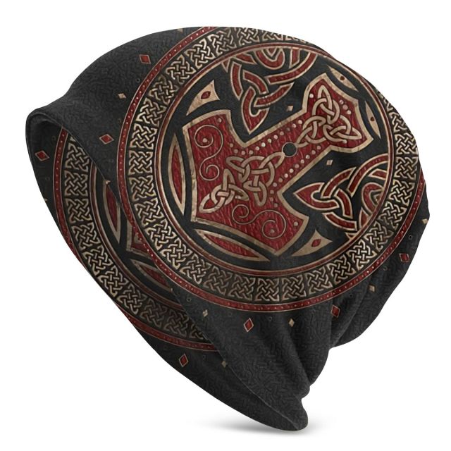 Bonnet Hats Vikings Ragnar Lothbrok Men Women's Knitting Hat Tree Of With Triquetra Winter Warm Cap Street Skullies Beanies Caps daiiibabyyy