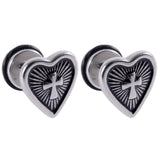 2pcs Stainless Steel Ear Studs Ear Tragus Helix Cartilage Lobe Man Women Fashion Punk Gothic Earrings Body Piercing Jewelry 16g daiiibabyyy