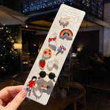 Anti-glare Buckle Brooch Alloy Lapel Cartoon Pins Set Neckline Pin Fixed Clothes Decorative Buckle Pin Accessories Gifts Friends daiiibabyyy