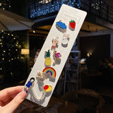 Anti-glare Buckle Brooch Alloy Lapel Cartoon Pins Set Neckline Pin Fixed Clothes Decorative Buckle Pin Accessories Gifts Friends daiiibabyyy