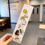 Anti-glare Buckle Brooch Alloy Lapel Cartoon Pins Set Neckline Pin Fixed Clothes Decorative Buckle Pin Accessories Gifts Friends daiiibabyyy
