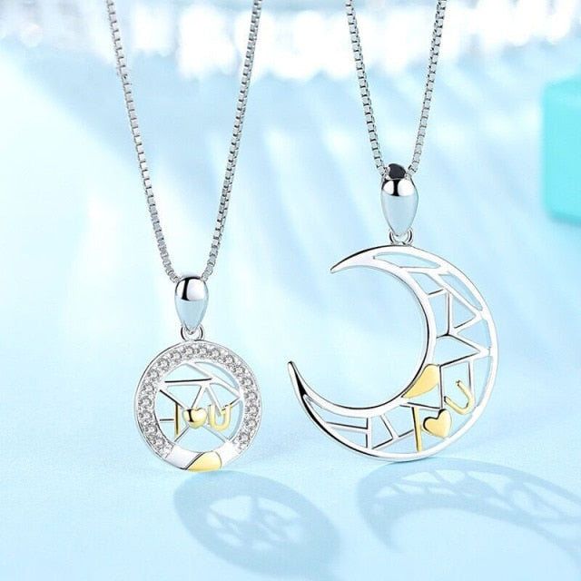 2Pcs Minimalist Lovers Matching Friendship Spaceman Astronaut Pendant Magnetic Distance Couple Necklace Jewelry Anniversary Gift daiiibabyyy