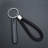 Anti-lost Key Chains Stainless Steel Car Keychain Holder Phone Number Card Keyring For Party Gift Fashion Jewelry Accessories daiiibabyyy