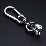 Anti-lost Key Chains Stainless Steel Car Keychain Holder Phone Number Card Keyring For Party Gift Fashion Jewelry Accessories daiiibabyyy