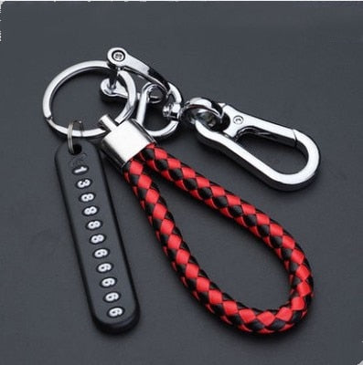 Anti-lost Key Chains Stainless Steel Car Keychain Holder Phone Number Card Keyring For Party Gift Fashion Jewelry Accessories daiiibabyyy