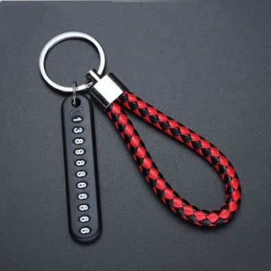 Anti-lost Key Chains Stainless Steel Car Keychain Holder Phone Number Card Keyring For Party Gift Fashion Jewelry Accessories daiiibabyyy