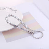 Anti-lost Key Chains Stainless Steel Car Keychain Holder Phone Number Card Keyring For Party Gift Fashion Jewelry Accessories daiiibabyyy