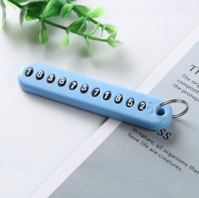 Anti-lost Key Chains Stainless Steel Car Keychain Holder Phone Number Card Keyring For Party Gift Fashion Jewelry Accessories daiiibabyyy