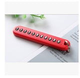 Anti-lost Key Chains Stainless Steel Car Keychain Holder Phone Number Card Keyring For Party Gift Fashion Jewelry Accessories daiiibabyyy