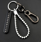 Anti-lost Key Chains Stainless Steel Car Keychain Holder Phone Number Card Keyring For Party Gift Fashion Jewelry Accessories daiiibabyyy