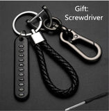 Anti-lost Key Chains Stainless Steel Car Keychain Holder Phone Number Card Keyring For Party Gift Fashion Jewelry Accessories daiiibabyyy