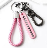 Anti-lost Key Chains Stainless Steel Car Keychain Holder Phone Number Card Keyring For Party Gift Fashion Jewelry Accessories daiiibabyyy