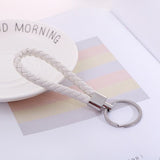 Anti-lost Key Chains Stainless Steel Car Keychain Holder Phone Number Card Keyring For Party Gift Fashion Jewelry Accessories daiiibabyyy